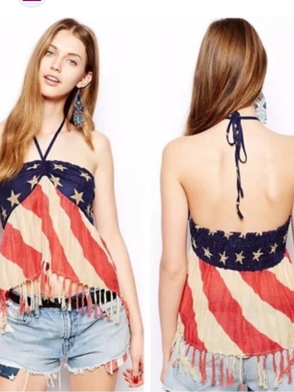 Denim & Supply flag tank top. Small